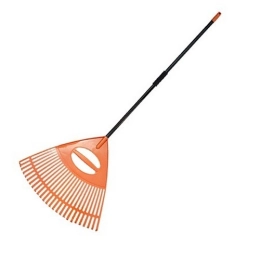 Купить Грабли веерные 26 зубов пластмассовые с металлическим черенком И73                                  