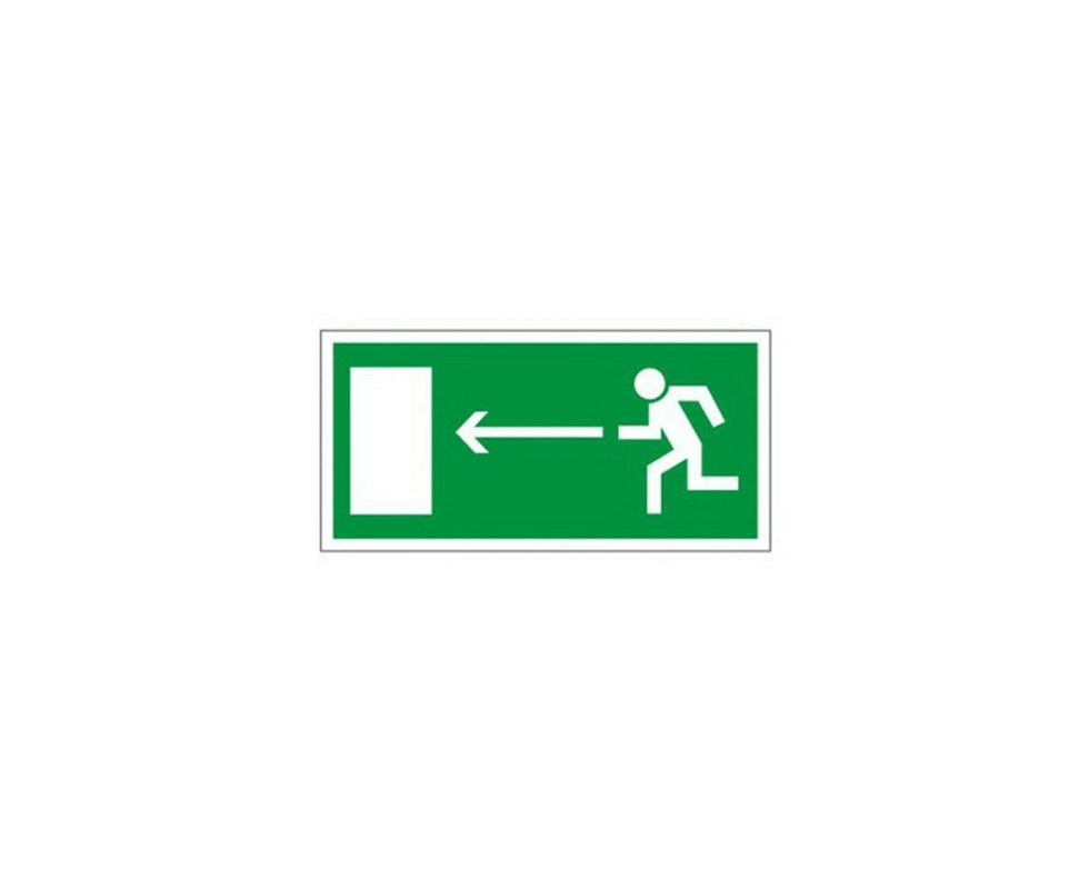 Купить Знак Направление к эвакуационному выходу налево 200*100мм                                           