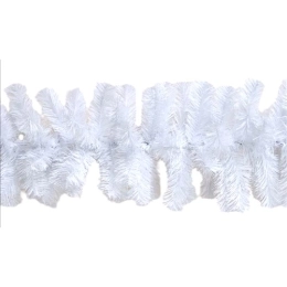 Купить Гирлянда хвойная белая диаметр 24см длина 270см МГ-24/1                                             