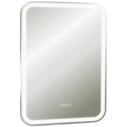 Купить Зеркало Silver Mirrors Мальта 4 сенсорный выключатель и часы 55*80 см                               