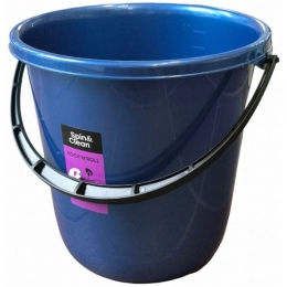 Купить Ведро Rock and Roll SPIN&CLEAN 12л индиго                                                           
