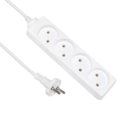 Купить Удлинитель 4 гнезда 2м 10A/2,5kW без з/к ПВС 2х0,75 77019 ''POWERMAN'' ETP                            
