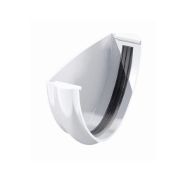 Купить Заглушка желоба ПВХ 125 мм  Поливент белая                                                          