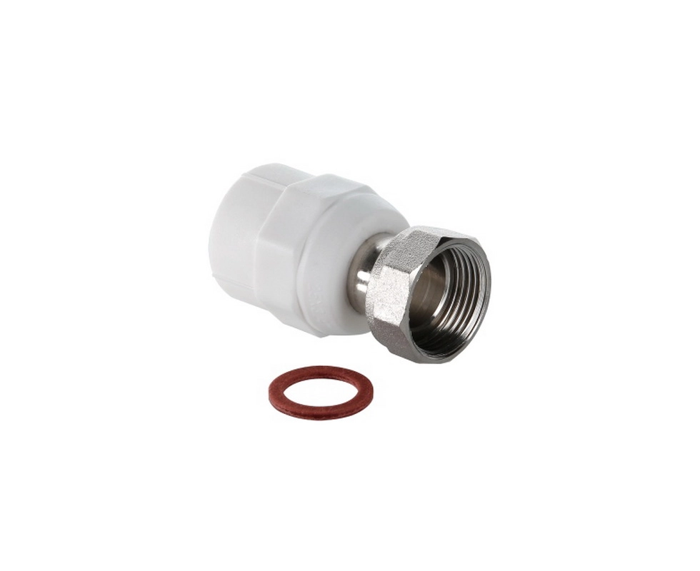 Купить Соединитель полипропиленовый с накидной гайкой 25 мм х 3/4'' Valtec                                  