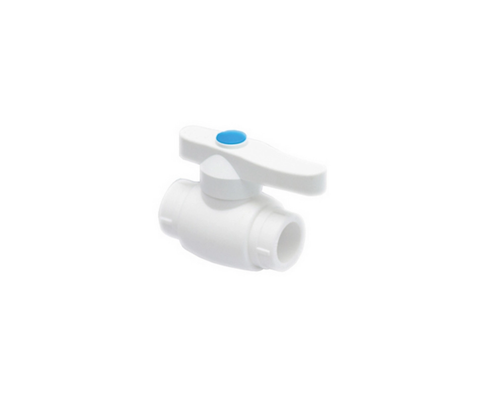 Купить Кран шаровый ПП 20 стандарт белый                                                                   