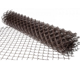 Купить Сетка-рабица в ПВХ коричневая D 2,4мм яч 55/55мм 1,5мх10м                                           