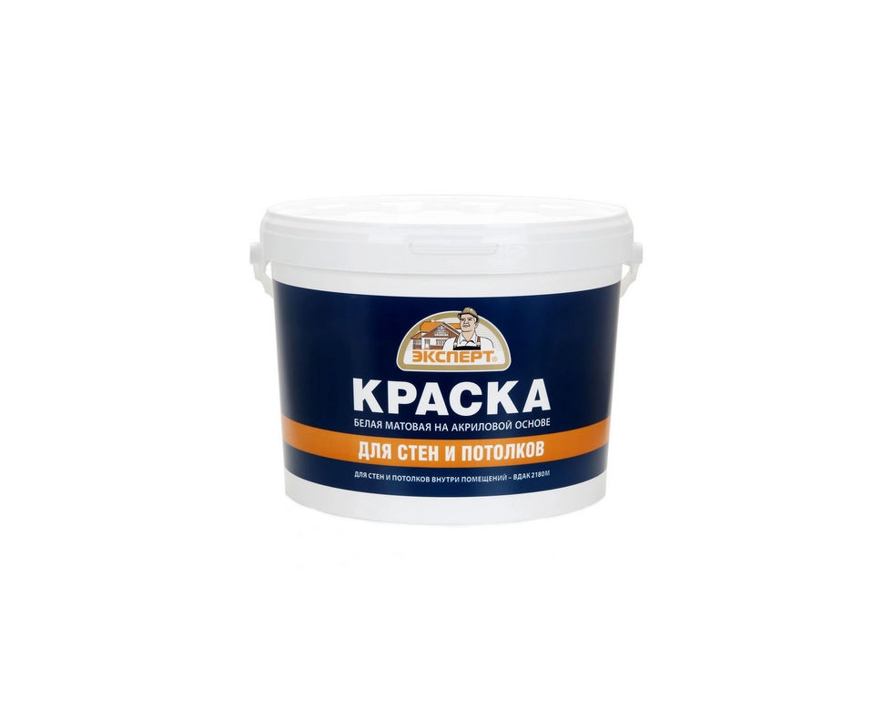 Купить Краска акриловая для стен и потолков 14кг Эксперт                                                   