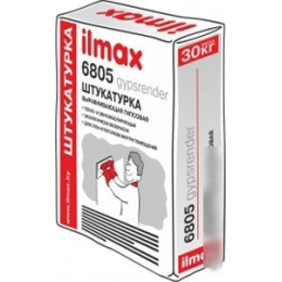Купить Защитно-отделочная штукатурка белая В М гипсовая 1СС 0,8 "ILMAX 6805 " СТБ1263- 2001/(30кг), РБ