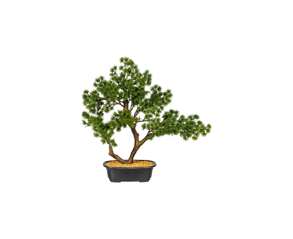 Купить Бонсай лиственница искусственный, 37см, зеленый, в горшке, Артикул: 3319175-50                      