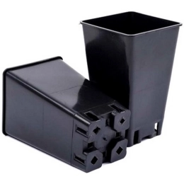 Купить Горшок твердый литой 9х9х14см объем 0,8л                                                            