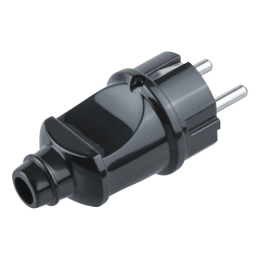 Купить Вилка прямая с заземлением черная Navigator 61 360 NCA-PL02-16A-E-BL                                