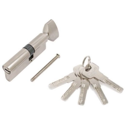 Купить Евроцилиндр с вертушкой Стандарт Z.F.80 мм 30Вх10х40 матовый никель                                 