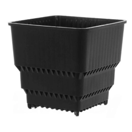 Купить Горшок Botanica Air 12.0*11см , черный с поддоном                                                   