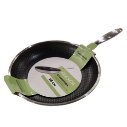 Купить Сковорода 28см из нержавеющей стали с антипригарным покрытием ''Onyx''  ВВ102112                      