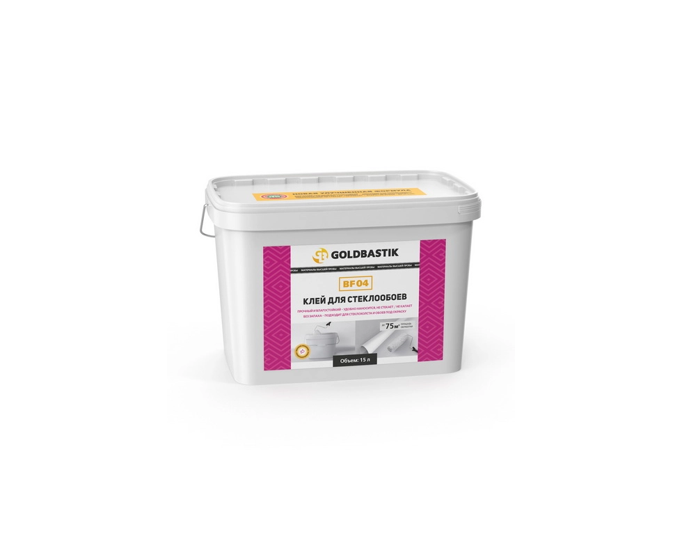 Купить Клей для стеклообоев GOLDBASTIK BF 04, 15л                                                          