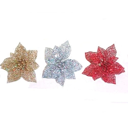 Купить Украшение новогоднее Цветок 13см                                                                    