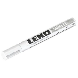 Купить Маркер перманентный 3мм белый пулевидный наконечник LEKON EXTRA WHITE                               