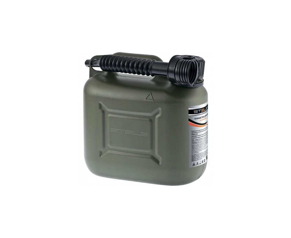 Купить Канистра для ГСМ вертикальная 5л пластиковая усиленная Stels                                        