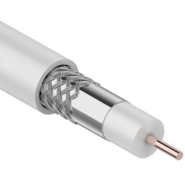 Купить Кабель RG-6U, 75 Oм белый                                                                           
