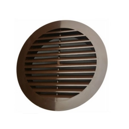 Купить Решетка вентиляционная круглая с фланцем D125 мм коричневая ERA 12РКН                               