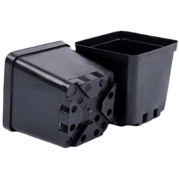 Купить Горшок твердый литой 11х11х11см 1л                                                                  