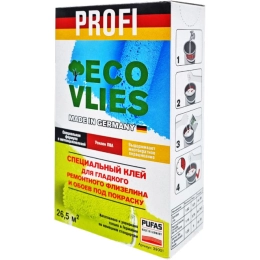 Купить Клей ECOVLES PROFI для гладкого ремонтного флизелина и обоев под окраску  250г                      