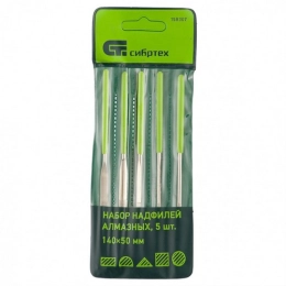 Купить Набор надфилей алмазных 140х50х3мм набор 5шт Сибртех                                                