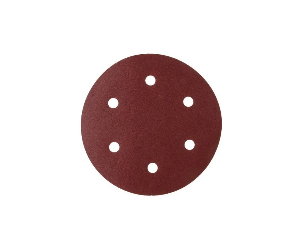 Купить Круг шлифовальный 225мм с липучкой 6 отверстий Р60 WORTEX уп 5шт                                    