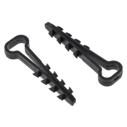 Купить Дюбель-хомут 6*12мм для плоского кабеля черный 50шт EKF PROxima                                     