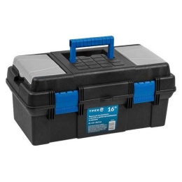 Купить Ящик для инструмента 41х21х18.5см 16'' пластмассовый с лотком и органайзером ТРЕК                    