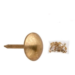 Купить Гвозди декоративные Сфера 9.5мм 1.3х16мм золото упаковка 50шт STARFIX                               