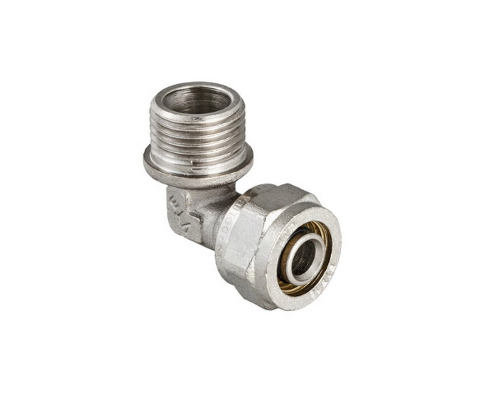 Купить Угольник обжимной с переходом на наружную резьбу 16 x 3/4'' Valtec                                   