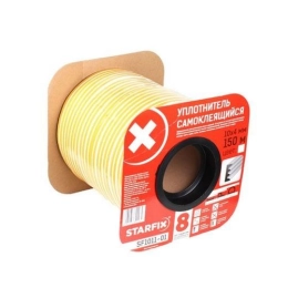 Купить Уплотнитель ''E'' белый 10х4мм 150м STARFIX                                                           