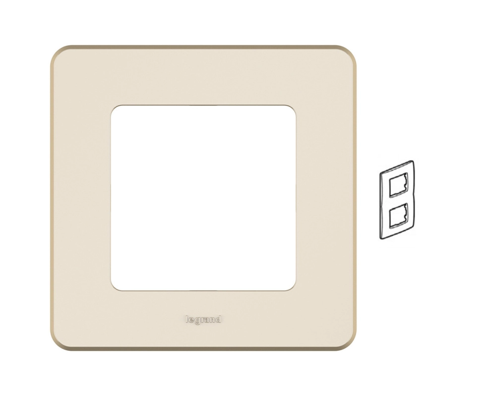 Купить Рамка 2 поста слоновая кость Inspiria 673941                                                        