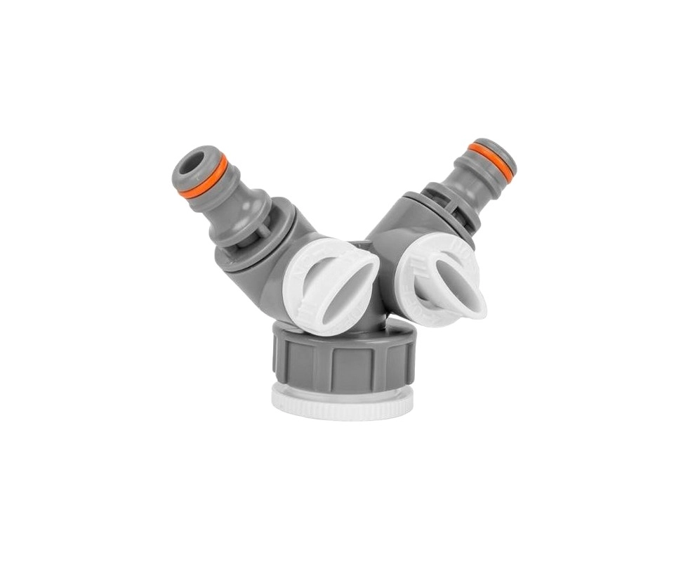 Купить Тройник с двумя кранами внутренней резьбой 3/4'' 1'' Ф15                                              