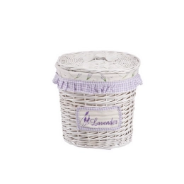 Купить Корзина бельевая овальная ''Лаванда'' Д320 Ш210 В360                                                  