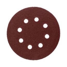 Купить Круг шлифовальный 125мм с липучкой 8 отверстий P40 MATRIX упаковка 5шт                              
