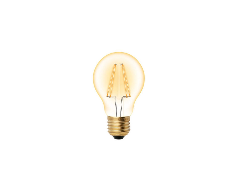 Купить Лампа светодиодная Vintage 023771LED-A60-6W/GOLDEN/E27 GLV21G1 форма A золотистая колба           