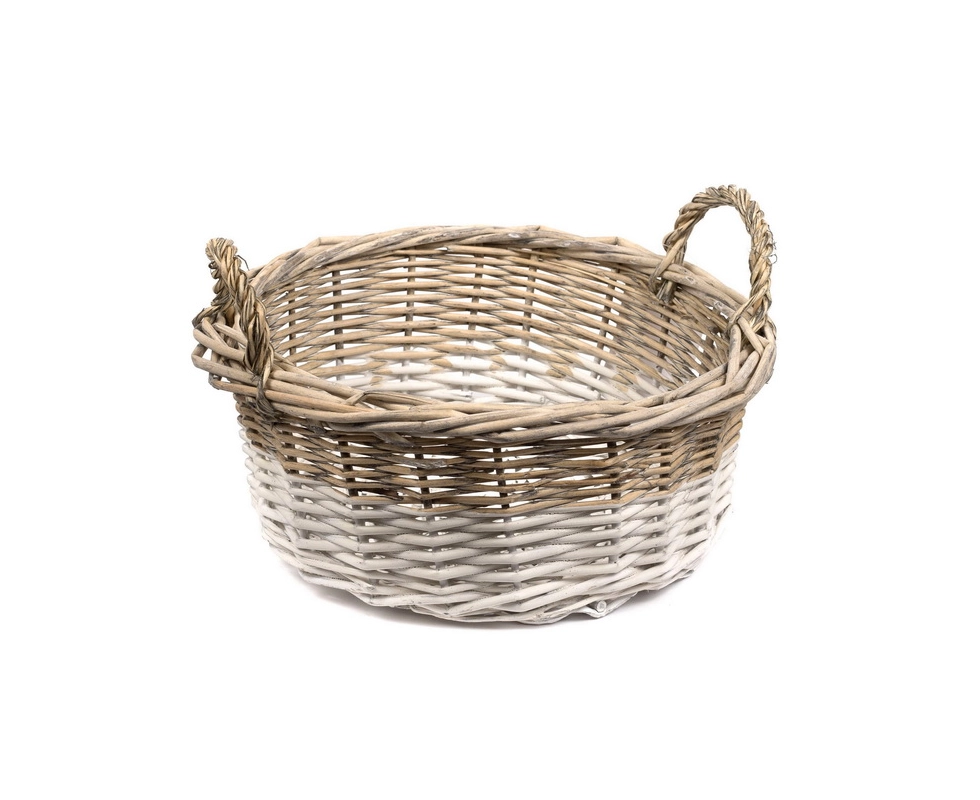 Купить Корзина плетеная окрашенная лоза 29*12 см                                                           