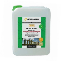 Купить Антисептик Биоконтакт BB26 Усиленная защита древесины 10л  GOLDBASTIK                               