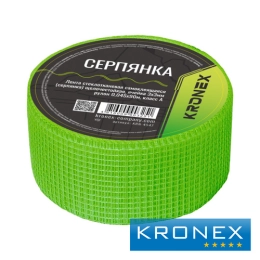 Купить KRN-4547, Лента самоклеющаяся ( серпянка) KRONEX , 3*3мм, ультразеленая, 45мм*90м                   