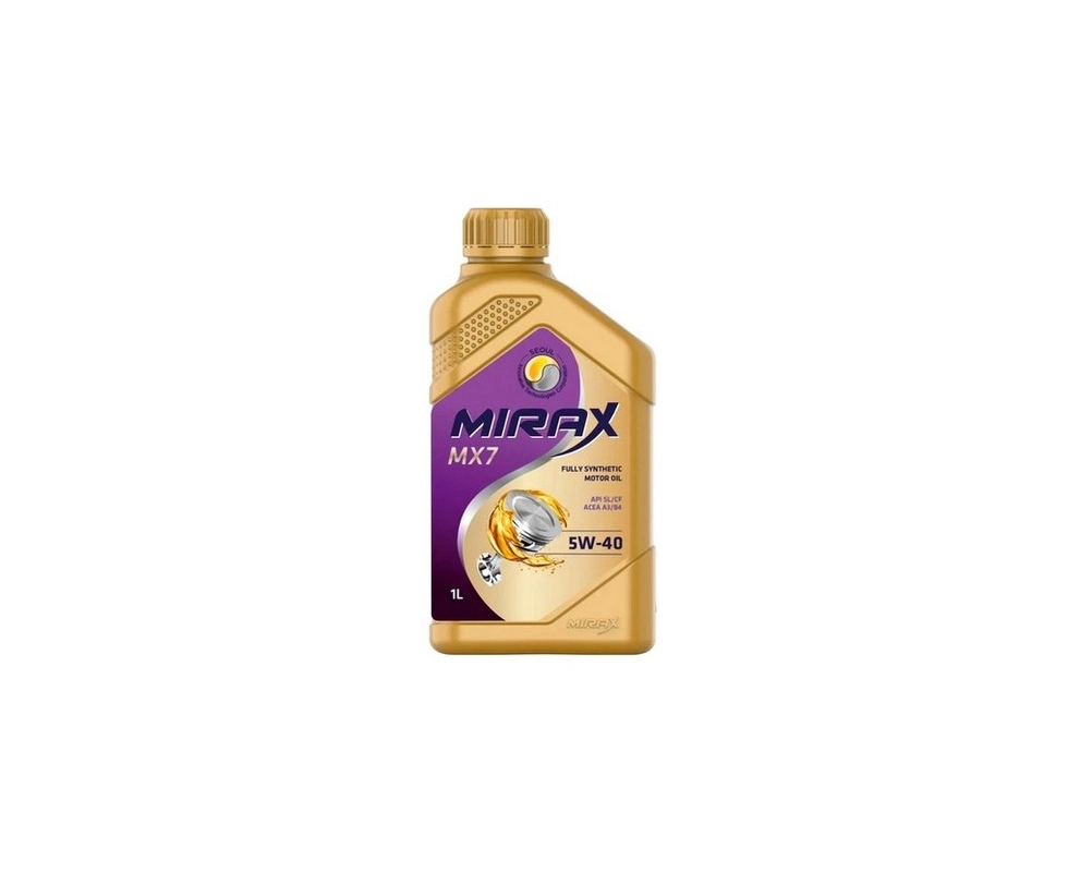 Купить Масло моторное синтетическое Mirax MX7 SAE 5W40  1л                                                 
