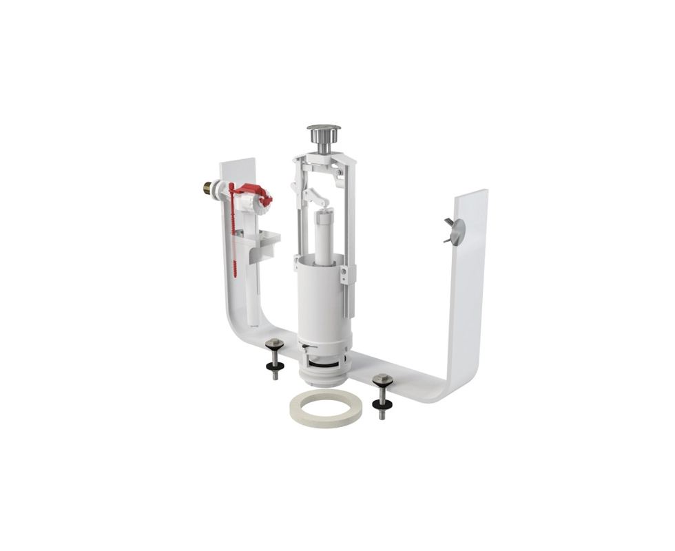 Купить Арматура для унитаза со стоп кнопкой, металлическая резьба SA2000K 1/2''                             