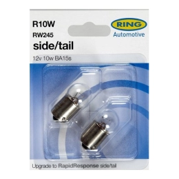 Купить Автолампа 12V R10W BA15s 2шт одноконтактная RING                                                    