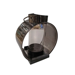 Купить Подсвечник из стали с колбой из стекла,черный 806552                                                