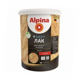 Купить 
Лак акриловый для паркета и полов Alpina Аква  гланцевый 0,9л/0,90к                               