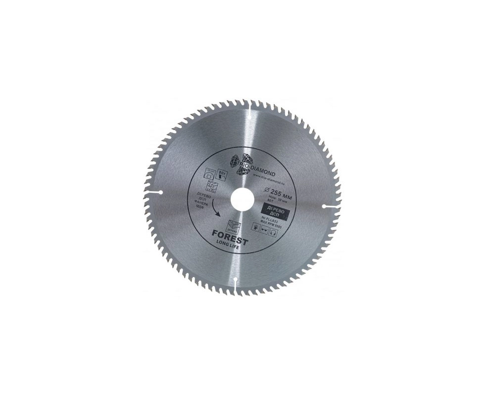 Купить Диск пильный 255*30*80Т Trio-Diamond FLL833                                                         
