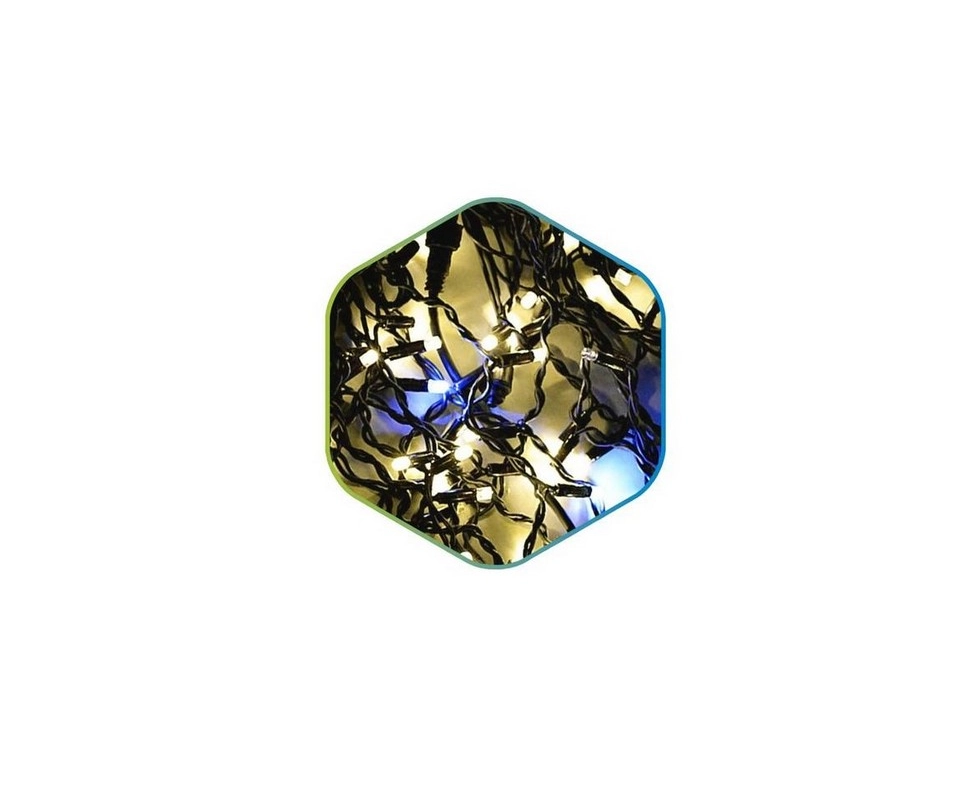 Купить Гирлянда уличные гирлянды 100L линейная 10м каучук кон теплый бел с эф мерц IP44                    