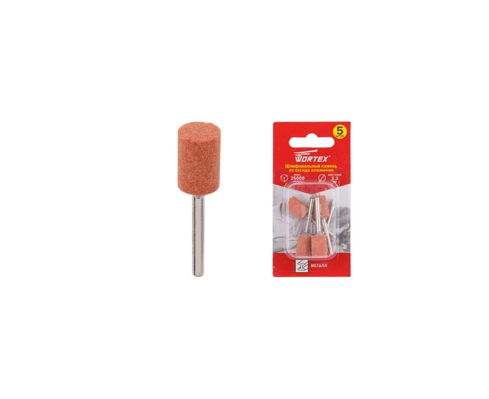 Купить Камень шлифовальный из оксида алюминия 9.5мм упаковка 5шт WORTEX ETCA3209518                        