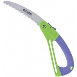 Купить Пила садовая складная 175мм пластиковая обрезиненная рукоятка защитная кулиса 60411                 